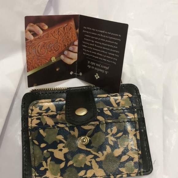 Patrician Nash cassis‎ green multi olive groves card & ID case wallet brand new - Picture 10 of 12